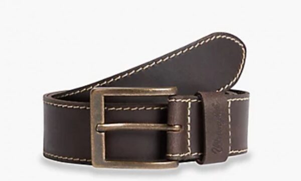 Cinta Wrangler Stitched Belt Marrone