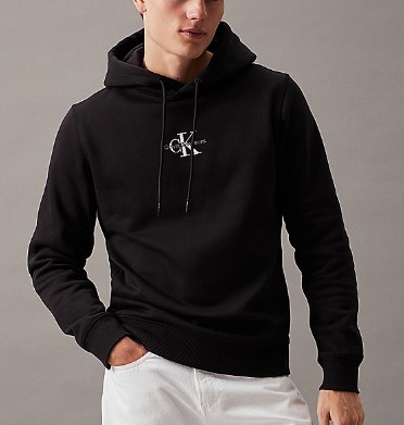 Felpa Uomo Calvin Klein Jeans Con Monogramma