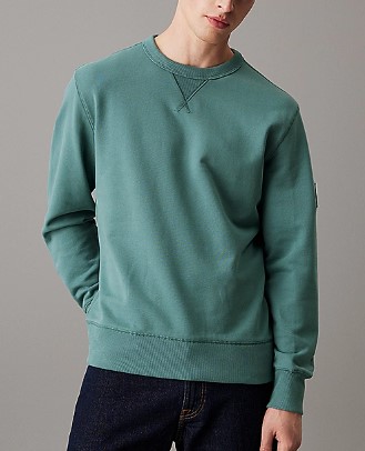 Felpa Uomo Calvin Klein Jeans In Spugna Di Cotone