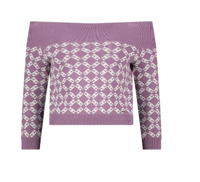 Maglia Donna Gaudì Jacquard Scollo Shiffer-1-jpg