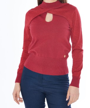 Maglia- Donna- Yes-Zee- Lupetto- Con- Davanti- Incrociato-3-jpg (1)
