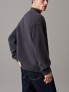 Maglione Uomo Calvin Klein In Cotone Bouclè Taglio Relaxed-2-jpg
