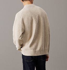 Maglione Uomo Calvin Klein In Cotone Bouclè Taglio Relaxed-4-jpg (1)