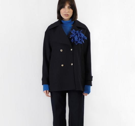 Cappotto Donna CafèNoir Caban Doppiopetto