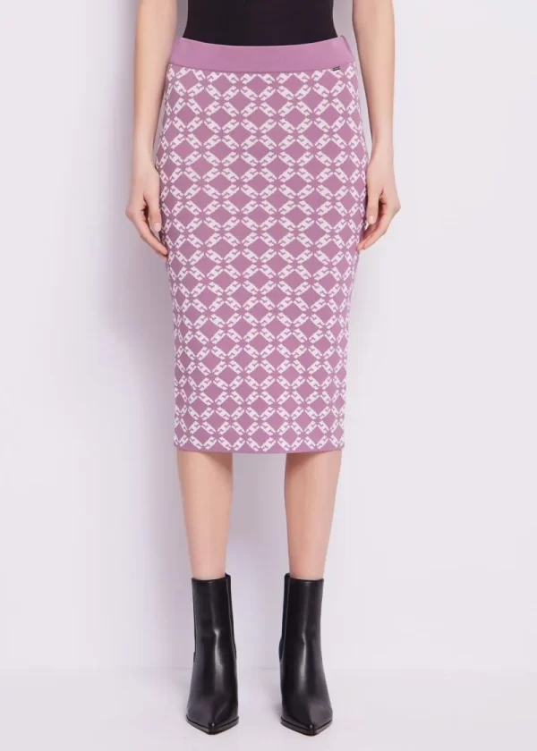 Gonna Donna Gaudì Longuette In Maglia Jacquard