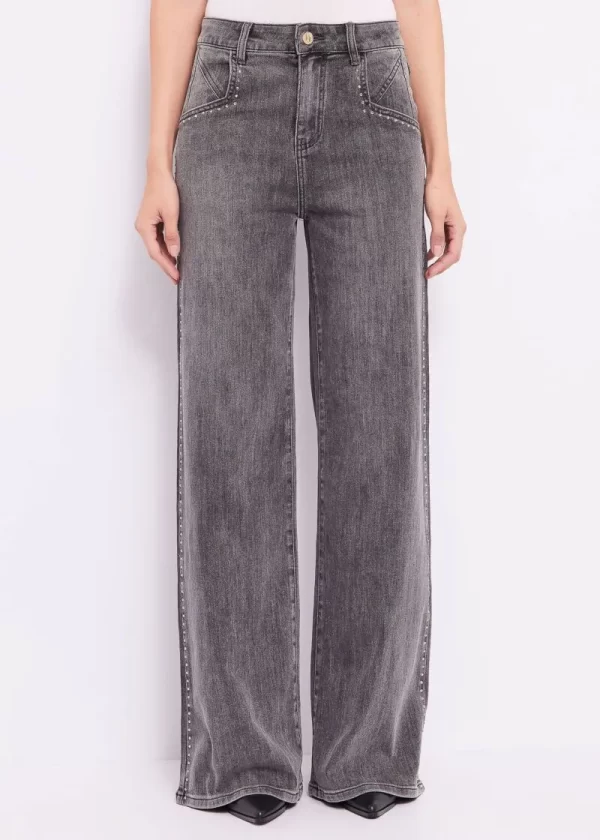 Jeans Donna Gaudì In Misto Cotone Con Strass