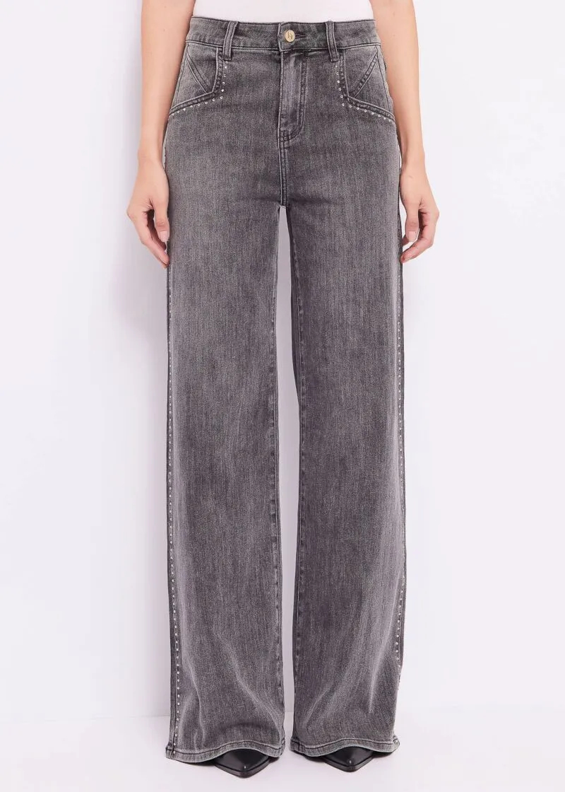 jeans grigio strass 1