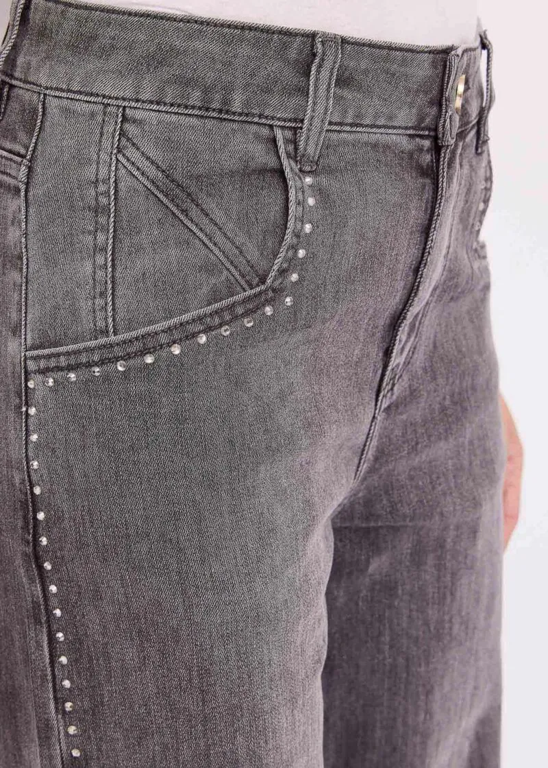 jeans grigio strass 3