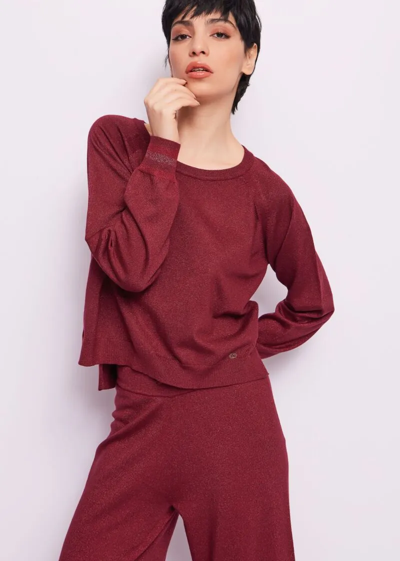 maglia girocollo lurex 1