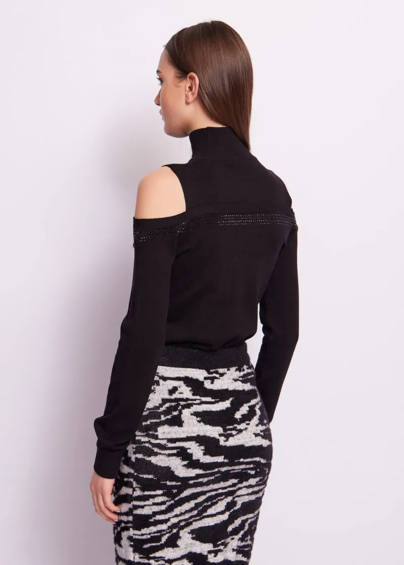 maglia nera strass 2