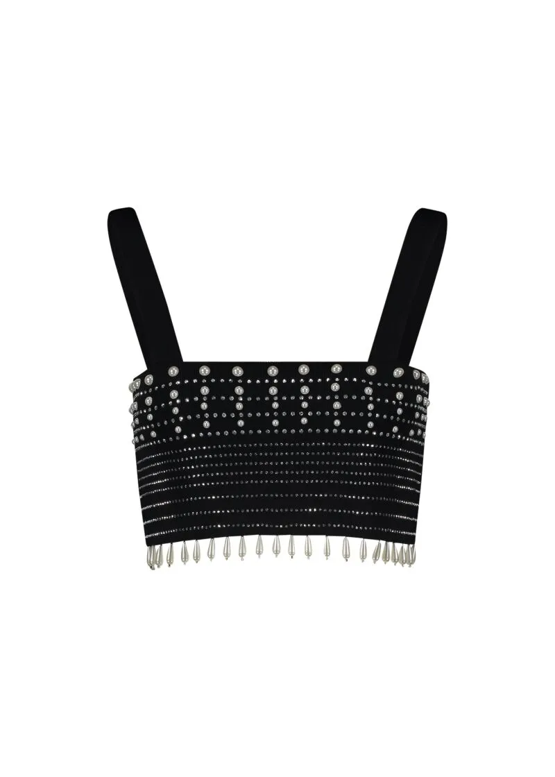 top con strass e perle 5