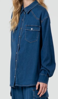 Camicia Donna Fracomina Over In Denim