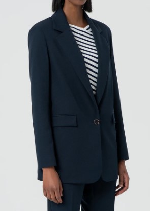 Blazer Donna Fracomina Regular Lungo Monopetto