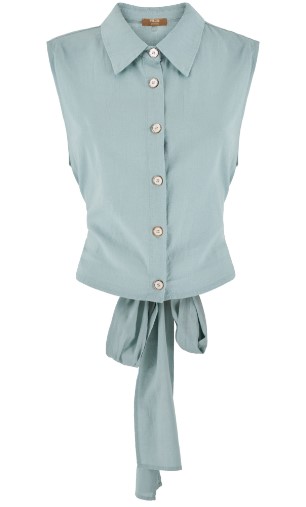 Camicia Donna Yes-Zee Misto Lino Da Annodare