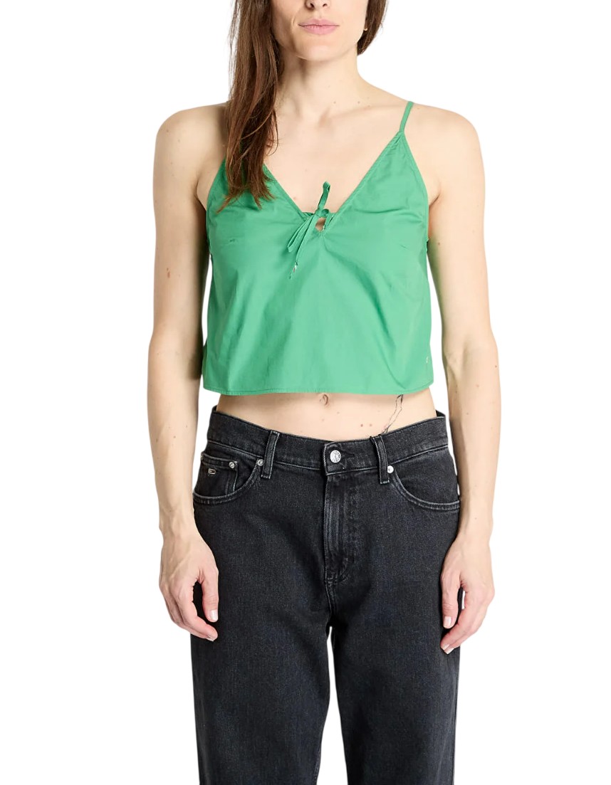 TopDonna-Verde-TommyJeans-Teoremamoda.shop