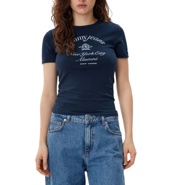 T-ShirtDonna-Blu-TommyJeans-Teoremamoda.shop.