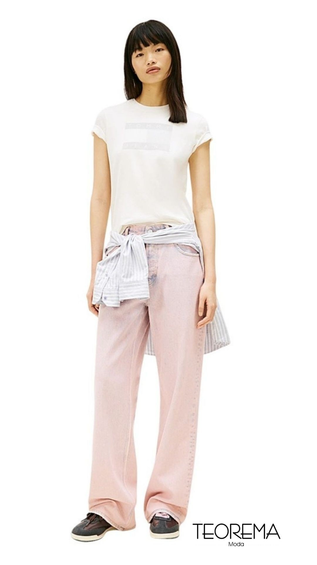 T-ShirtDonna-TommyHilfiger-Teoremamoda.shop