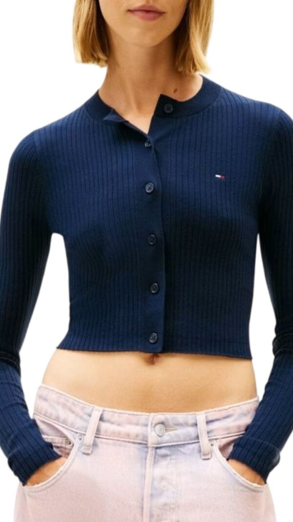 Cardigan Donna Tommy Jeans Crop