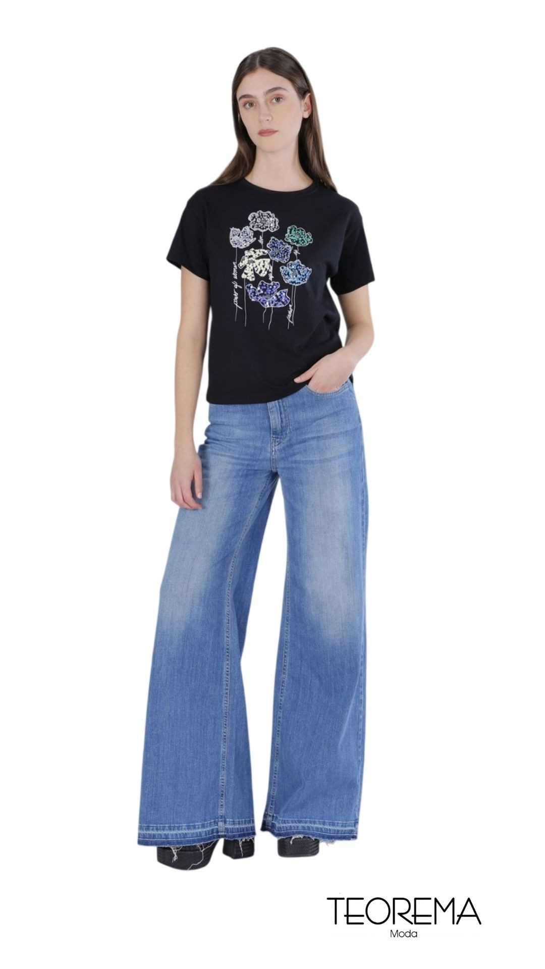 T-ShirtDonna-CafèNoir-Teoremamoda.shop